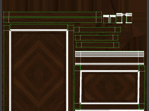 wood panels with veneer 02 Modelo 3D