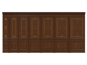 wood panels with veneer 03 3D 모델