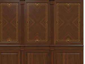 wood panels with veneer 03 3D Model