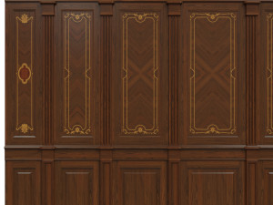 wood panels with veneer 03 Modelo 3D