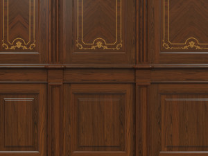 wood panels with veneer 03 Modelo 3D