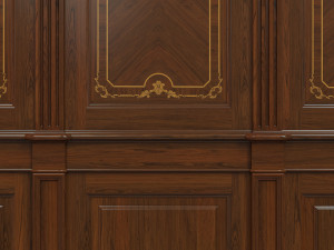 wood panels with veneer 03 Modelo 3D