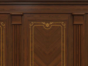 wood panels with veneer 03 3D Model
