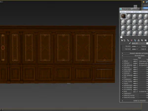 wood panels with veneer 03 3D Model