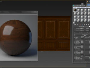 wood panels with veneer 03 3D Model