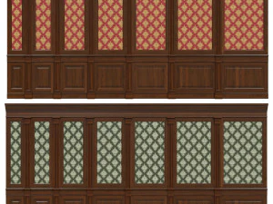 带壁纸的木板 04 3D 模型