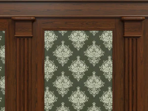 wood panels with wallpaper 04 3D Model