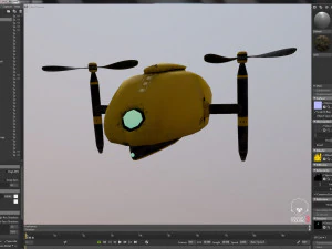drones on the hunt 3D Model