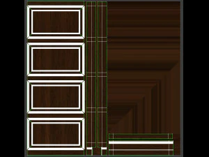 pannelli in legno 06 Modello 3D
