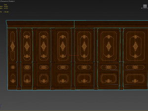 wood panels 07 Model 3D