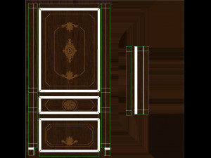 wood panels 07 Model 3D