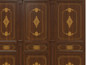 wood panels 07 Model 3D