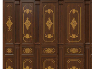 wood panels 07 Model 3D