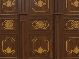 wood panels 07 Model 3D