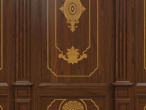 wood panels 07 Model 3D
