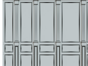 wood panels 07 Model 3D