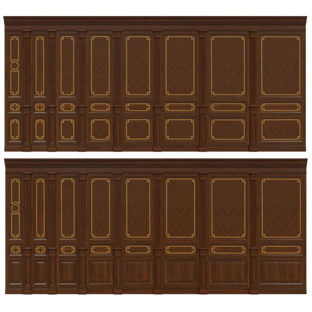 wood panels with veneer 010 3D Model .c4d .max .obj .3ds .fbx .stl .blend 