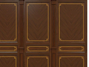 wood panels with veneer 010 3D Model