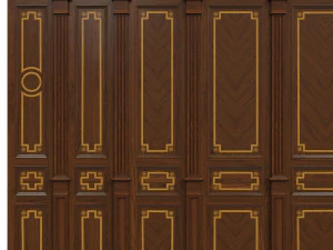 wood panels with veneer 010 3D Model