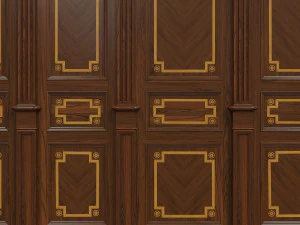 wood panels with veneer 010 3D Model