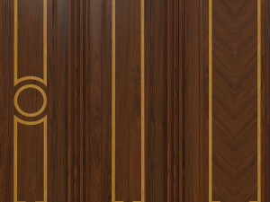 wood panels with veneer 010 3D 모델