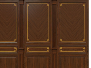 wood panels with veneer 010 3D 모델