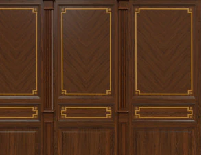 wood panels with veneer 010 3D Model