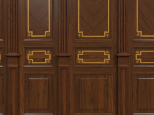 wood panels with veneer 010 3D Model