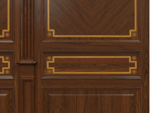wood panels with veneer 010 3D 모델