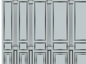 wood panels with veneer 010 3D Model