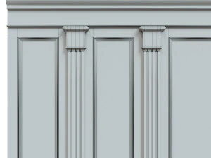 wood panels with veneer 010 3D Model
