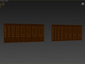 wood panels with veneer 010 3D 모델
