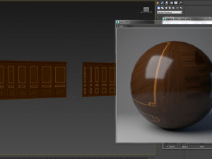 wood panels with veneer 010 3D 모델