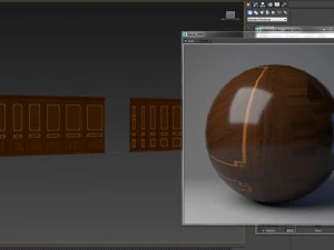 wood panels with veneer 010 3D Model