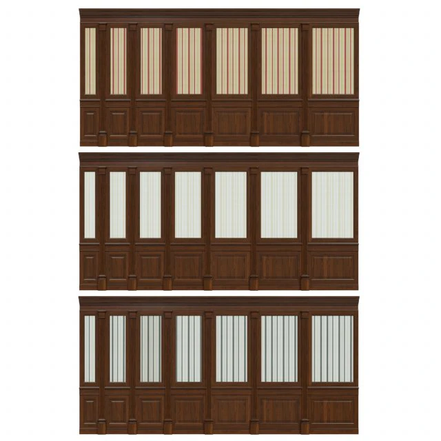 wood panels with wallpaper 011 3D Model .c4d .max .obj .3ds .fbx .stl .blend 