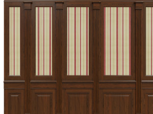 wood panels with wallpaper 011 3D 모델