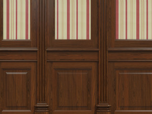 wood panels with wallpaper 011 3D 모델