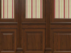 wood panels with wallpaper 011 3D Model