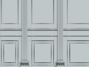 wood panels with wallpaper 011 3D 모델