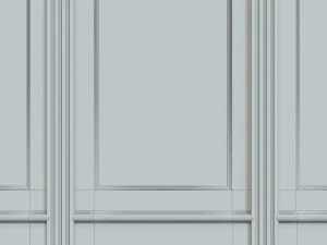 wood panels with wallpaper 011 3D Model
