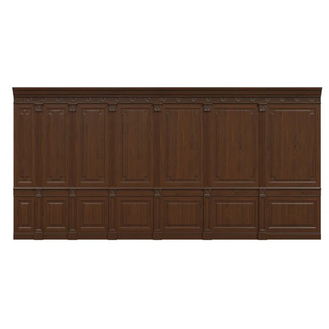 threaded wood panels 012 3D Model .c4d .max .obj .3ds .fbx .stl .blend 
