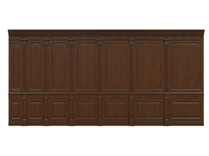 threaded wood panels 012 3D Модель