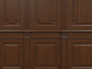 threaded wood panels 012 3D Model