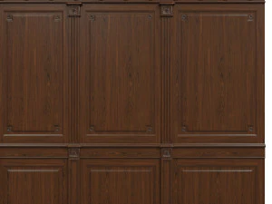 threaded wood panels 012 3D Model