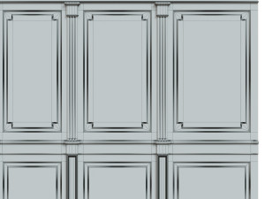 threaded wood panels 012 Modèle 3D