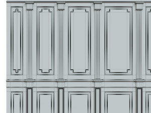 threaded wood panels 012 Modèle 3D