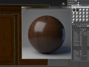 threaded wood panels 012 3D Model