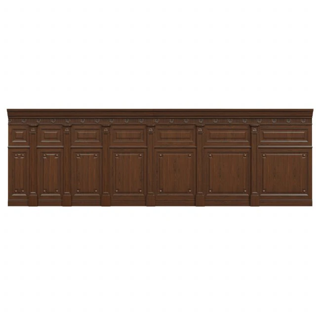 threaded wood panels 013 3D Model .c4d .max .obj .3ds .fbx .stl .blend