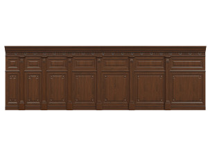 threaded wood panels 013 3D Модель