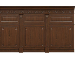 threaded wood panels 013 3D Модель